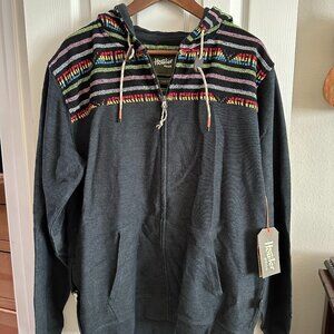 Howler Brothers Shaman Hoodie, Color: Antique Black